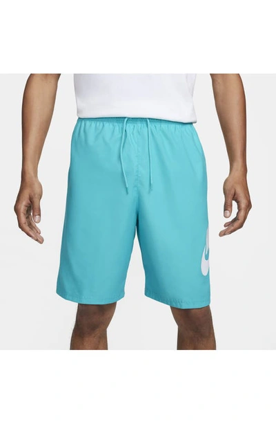 Shop Nike Club Woven Shorts In Dusty Cactus/ White