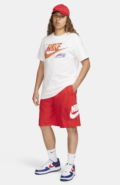 Shop Nike Club Woven Shorts In University Red/ White