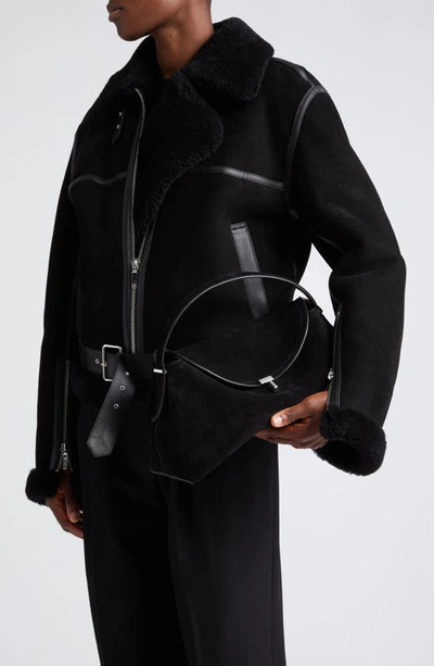 Totême T-lock Leather Shoulder Bag In Espresso
