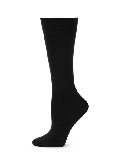 Shop Wolford Women's Velvet De Luxe 50 Socks In Black