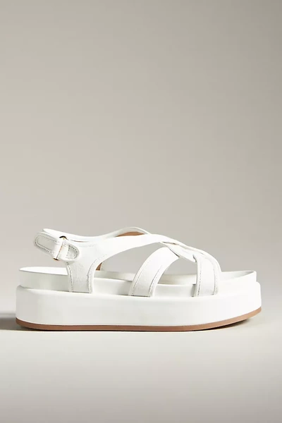 Shop Silent D Pure Platform Sandals In White