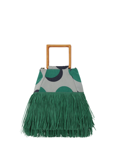 Shop La Milanesa Tuxedo Handbag In Verde