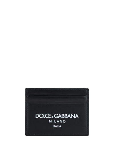 Shop Dolce & Gabbana Card Holder In Dg Milano Italia