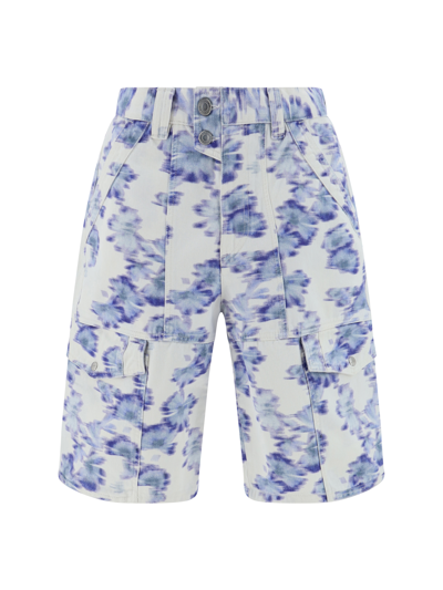 Shop Isabel Marant Jemuel Shorts In Light Blue