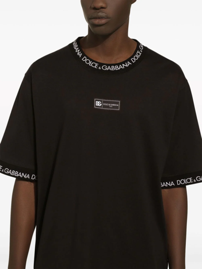 Shop Dolce & Gabbana T-shirt Con Logo Dolce&gabbana In Black