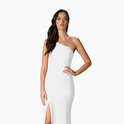 Shop Dress The Population Amy Gown In White