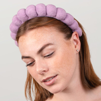 Shop Laduora Spa Day Headband In Purple