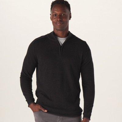Shop The Normal Brand Jimmy Quarter Zip Sweater In Blue