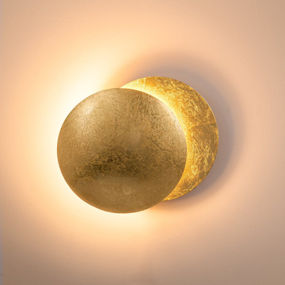 Shop Ep Designlab Phases Of Moon Wall Fixture In Gold