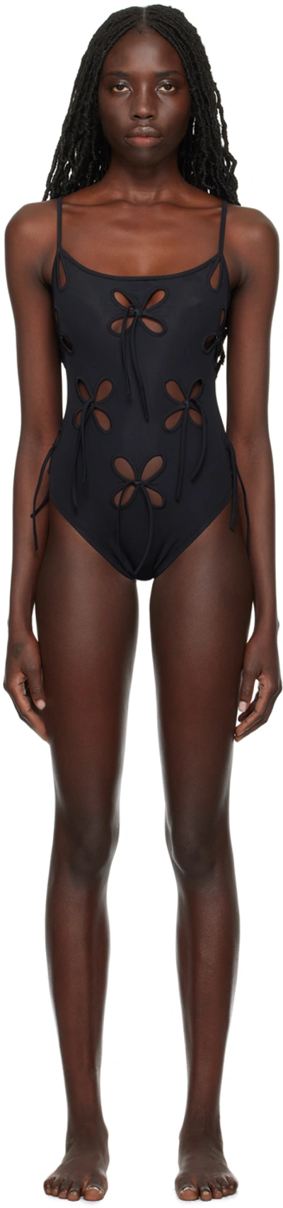 Shop J.kim Black Chilla Petal Swimsuit