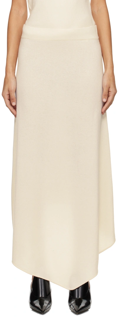 Shop Lisa Yang Off-white Clementine Maxi Skirt In Cr Cream