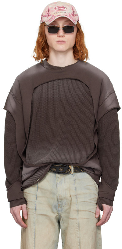 Shop Diesel Brown K-osbert Sweater In 928