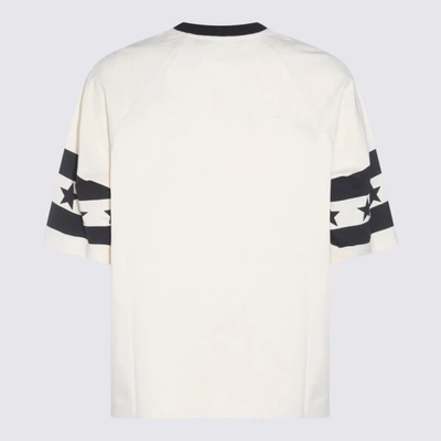 Shop Balmain T-shirts And Polos In Crème/noir