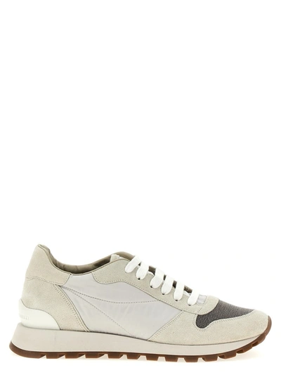 Shop Brunello Cucinelli 'monile' Sneakers In White