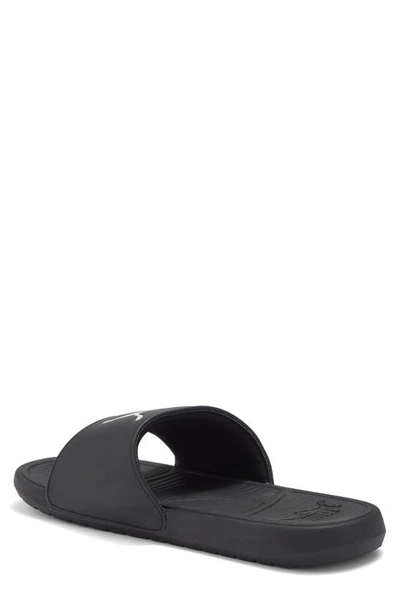 Shop Puma Cool Cat Sport Slide Sandal In  Black- Silver