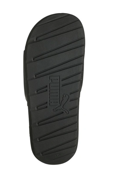 Puma Cool Cat Sport Slide Sandal In  Black- Silver