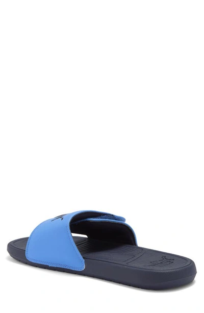 Shop Puma Cool Cat 2.0 Slide Sandal In Blue Skies-new Navy