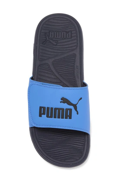 Shop Puma Cool Cat 2.0 Slide Sandal In Blue Skies-new Navy