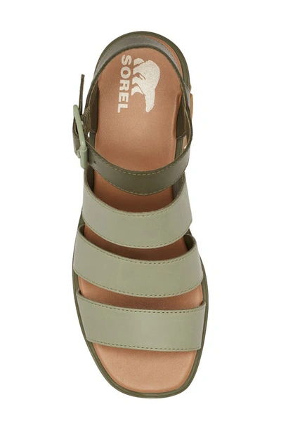 Shop Sorel Joanie Iii Ankle Strap Wedge Platform Sandal In Safari/ Gum 16