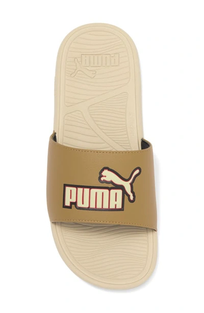 Shop Puma Cool Cat 2.0 Stacked Slide Sandal In Toasted-putty- Red