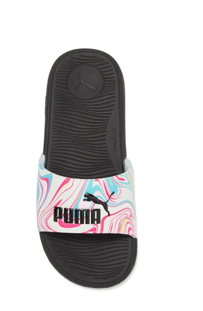 Shop Puma Cool Cat 2.0 Whipped Dream Slide Sandal In Nitro Blue-blue-pink-ravish