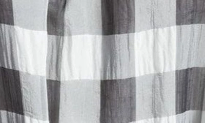 Shop Sam Edelman Picnic Check A-line Minidress In Black/ White