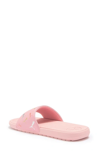 Puma Cool Cat 2.0 Toss Slide Sandal In Rose-gold- Silver