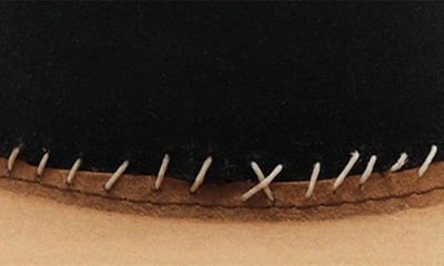 Modern Monarchie Colorblock Wool Fedora In Black/ Camel