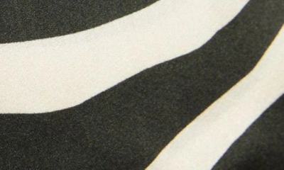 Shop Tom Ford Zebra Print Stretch Silk Satin Pajama Pants In Ecru/ Black