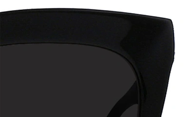 Raen Vine Polarized Square Sunglasses In Recycled Black/ Smoke Polar