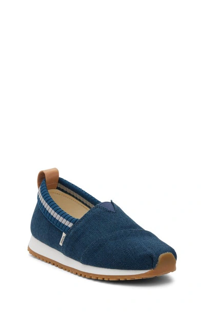 Shop Toms Kids' Alpargata Resident Sneaker In Blue