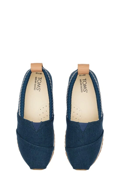 Shop Toms Kids' Alpargata Resident Sneaker In Blue