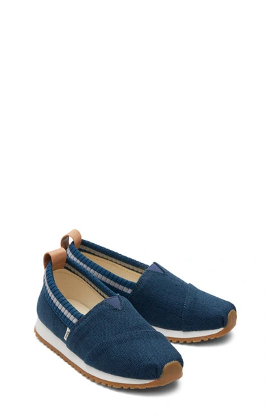 Shop Toms Kids' Alpargata Resident Sneaker In Blue