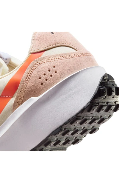 Shop Nike Waffle Debut Sneaker In Hemp/ Orange/ Sand Drift