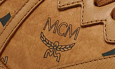 Shop Mcm Neo Terrain Sneaker In Cognac