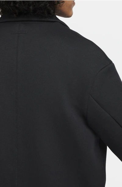 Shop Nike Tech Fleece Reimagined Trench Coat In Black/ Black