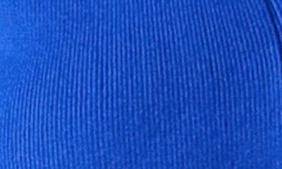 Shop Grey Lab Padded Shoulder V-neck Cardigan In Royal Blue