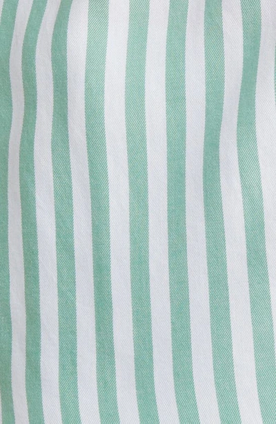 Beachlunchlounge Finley Stripe Button-up Shirt In Sweet Pea