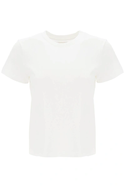 Shop Khaite Emmylou Crew Neck T Shirt In White