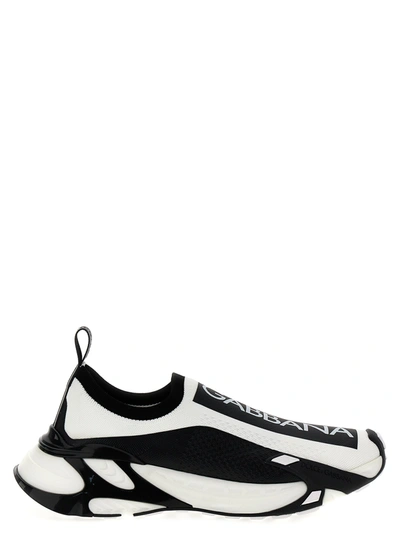 Shop Dolce & Gabbana Fast Sneakers In White/black