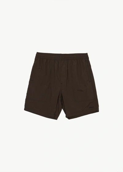 Shop Afends Recycled Swim Short 18" In Brown
