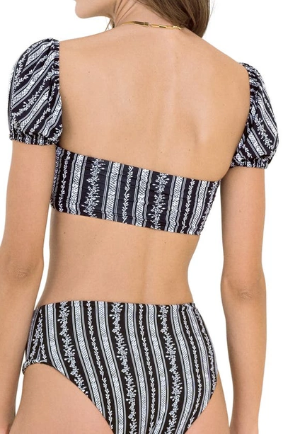 Shop Maaji Victorian Daphne 4-way Bikini Top In Black