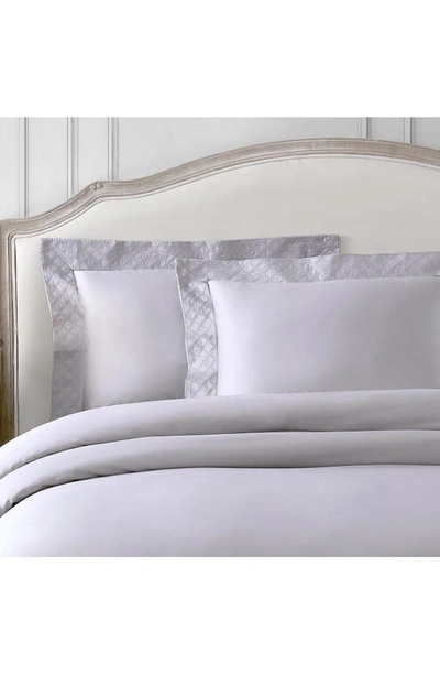 Shop Pure Parima Hira Embroidered 100% Cotton 400 Thread Count Duvet Cover Set In Grey