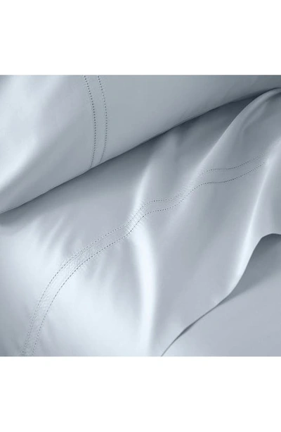 Shop Pure Parima Yalda 400 Thread Count Sheet Set In Icy Blue