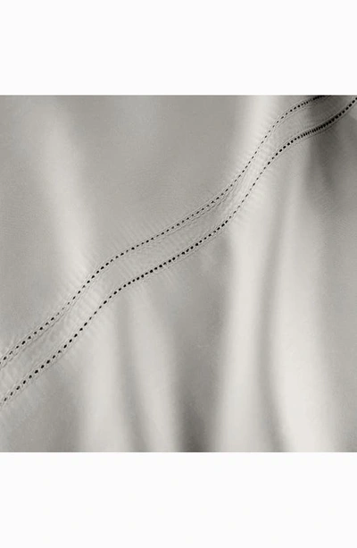 Shop Pure Parima 500 Thread Count 100% Certified Egyptian Cotton Sateen Double Hemstitch Yalda Sheet Set In Grey