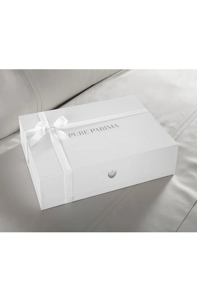 Shop Pure Parima Yalda Oeko-tex® Luxe Sateen Duvet Cover In Grey