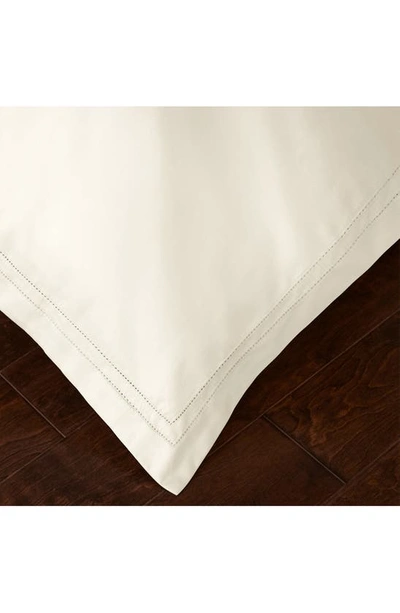 Pure Parima 500 Thread Count 100% Certified Egyptian Cotton Sateen Double Hemstitch Yalda Duvet Cove In Ivory