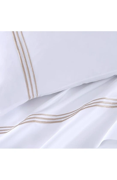 Shop Pure Parima Triple Luxe Sateen Sheet Set In Gold