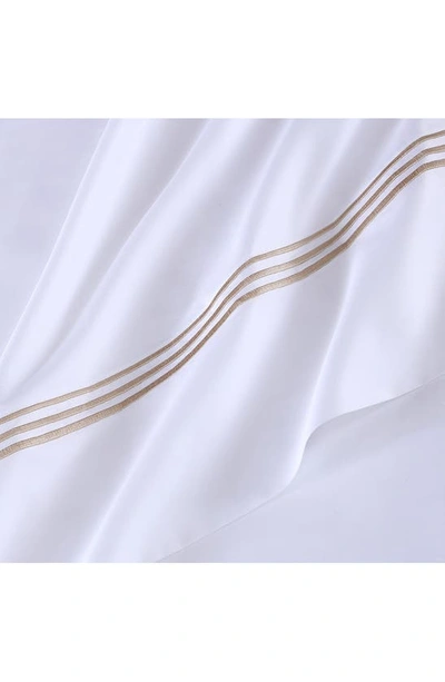 Shop Pure Parima Triple Luxe Sateen Sheet Set In Gold