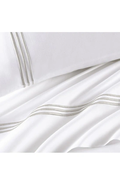 Shop Pure Parima Triple Luxe Sateen Sheet Set In Nickel